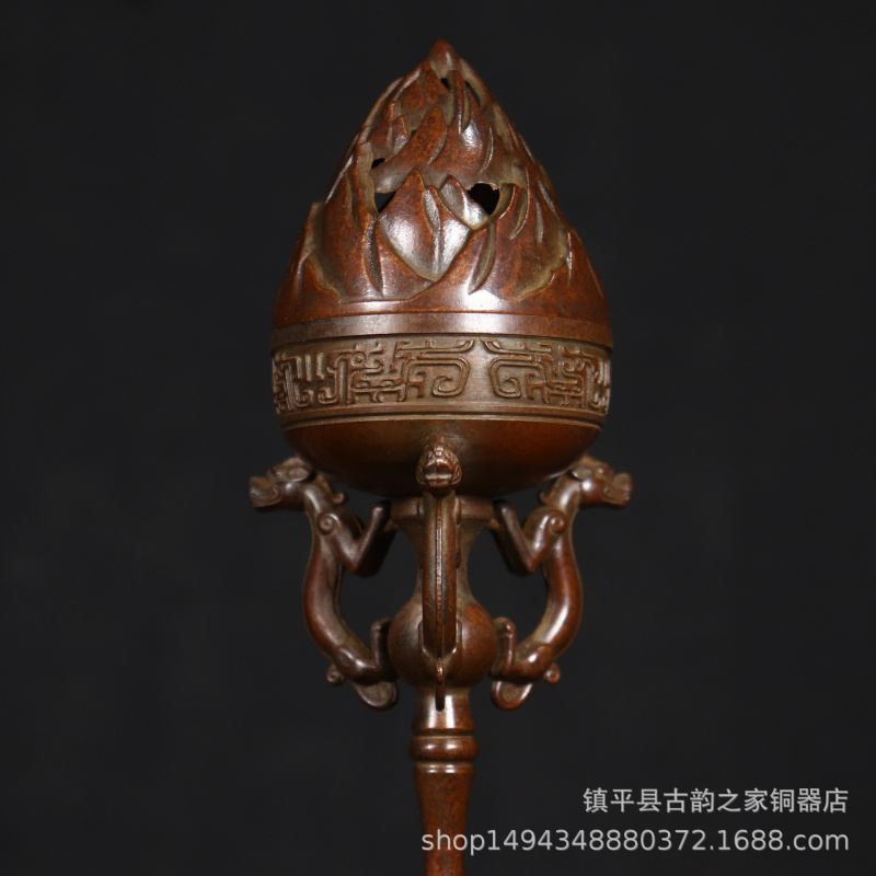 Office Furniture Phoenix - Brûleur d'encens Dragon et Phénix Boshan,