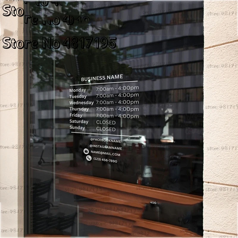 Office Furniture Store - Autocollant en vinyle pour porte et