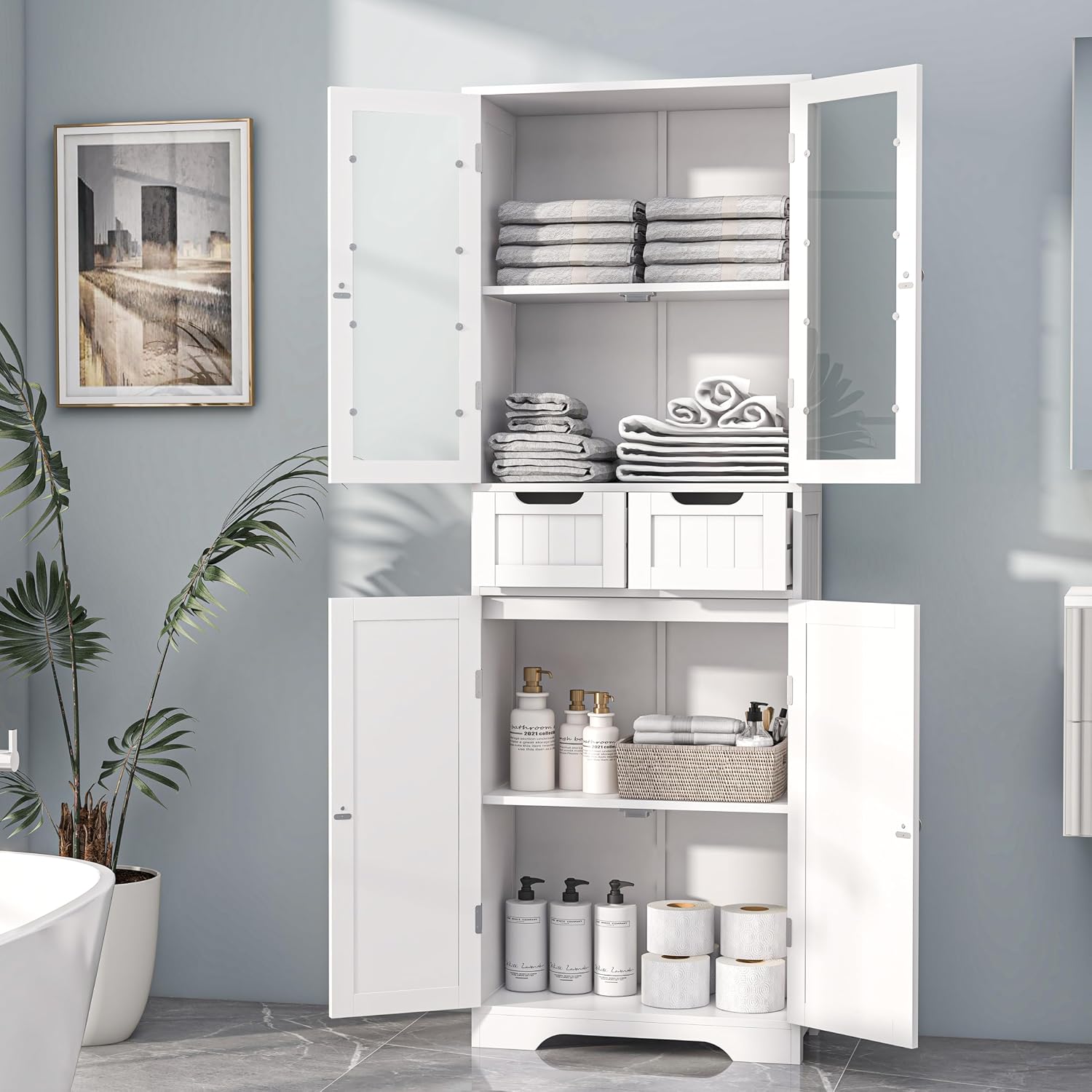Armoire de rangement haute pou - Office Storage Cabinet avis et prix